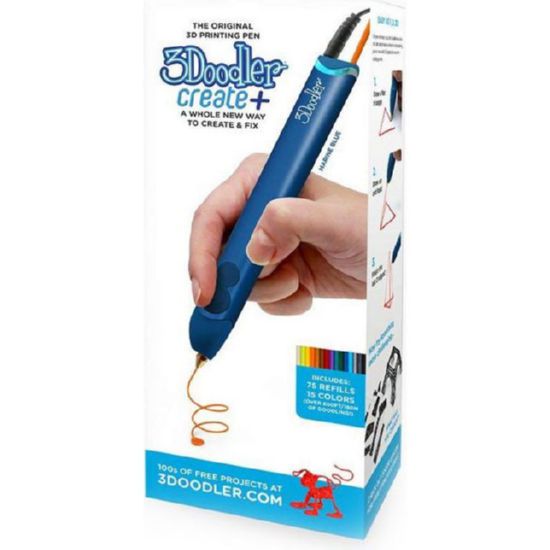 3d-ручка 3doodler create plus  для профессионального использования - синяя