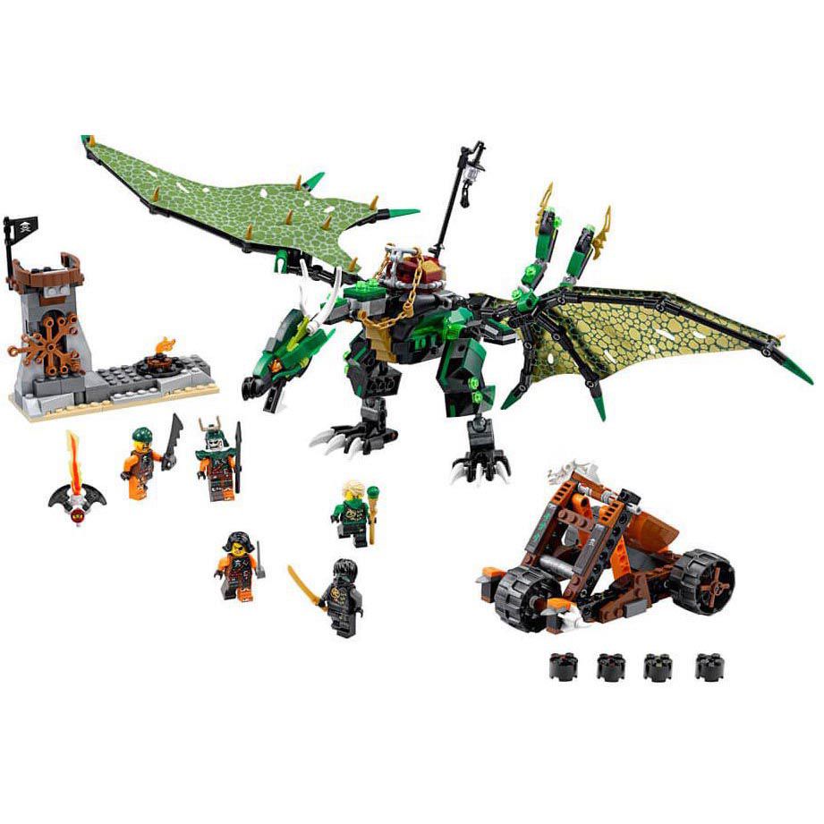 Зелёный энерджи дракон Ллойда (661 деталь) Аналог Лего Ниндзяго