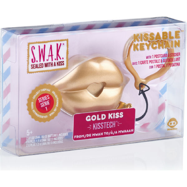 S.W.A.K.  Интерактивная игрушка-брелок «Волшебный поцелуй: Золотой  поцелуй»