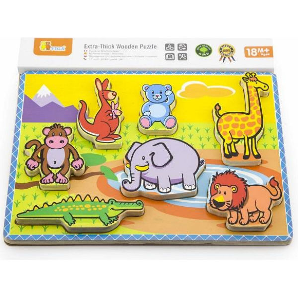Рамка-вкладыш Viga Toys "Животные" (56435)
