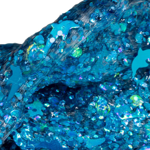 ORB Slimy Xtreme Glitterz: глиттерный слайм голубой (90 г)