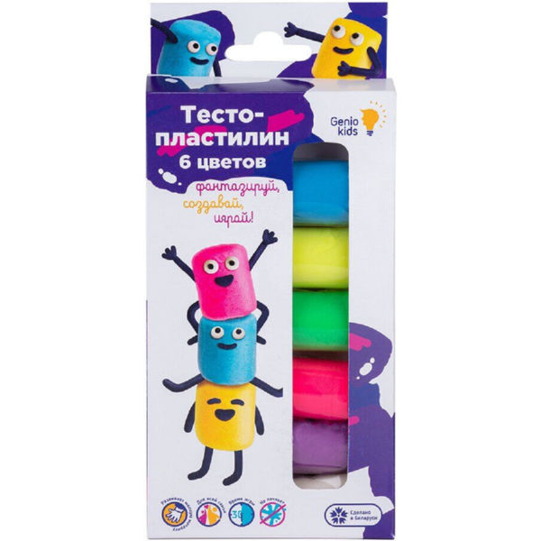 Набор Genio Kids-Art для детской лепки “Тесто-пластилин 6 цветов" (TA1090)
