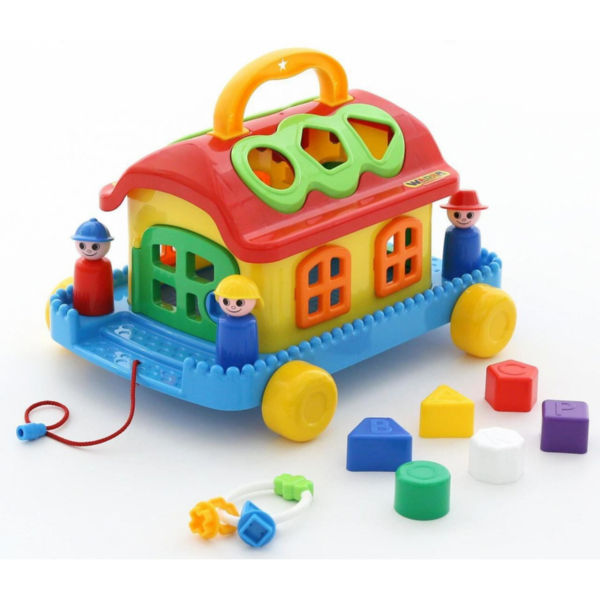 Детская  развивающая игрушка Polesie сказочный домик на колесиках (48769)