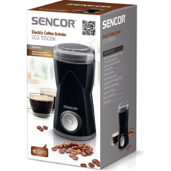 Кофемолка электрическая Sencor SCG1050BK