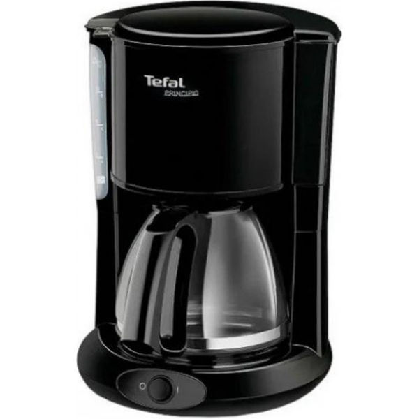 Капельная кофеварка Tefal CM260812, механика, 1000Вт, 1,25л, черная