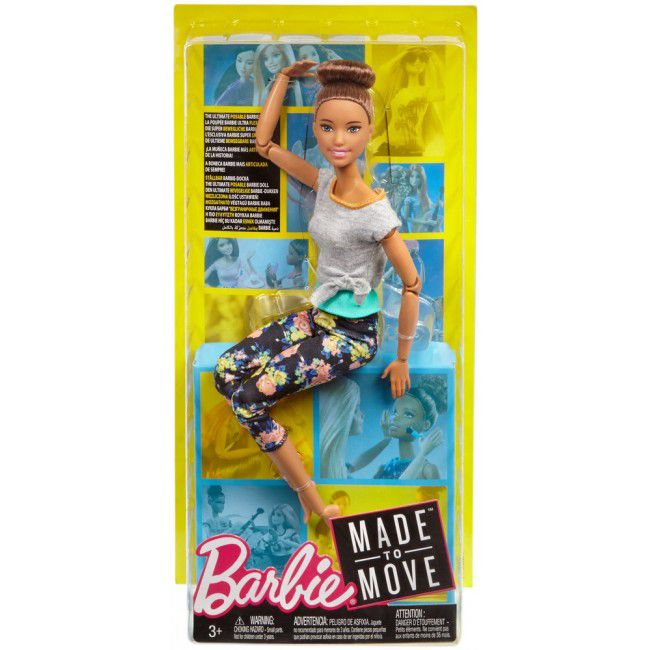 Кукла Barbie Двигайся как я Шатенка