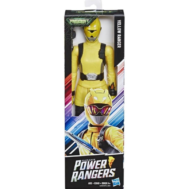 Желтый Рейнджер 30 см, могучий рейнджер E6202 фигурка Хасбро Могучие Рейнджеры