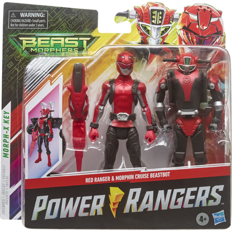 Красный Рейнджер с ботом, могучий рейнджер E7324 фигурка Хасбро Могучие Рейнджеры