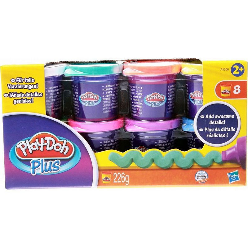 Hабор пластилина Play-Doh Plus 8 банок