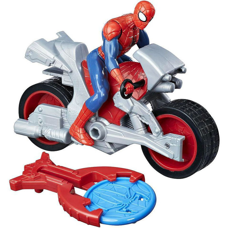 Людина-павук на мотоциклі