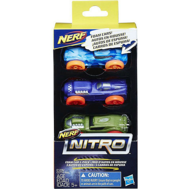 Набор машинок для бластера Nerf Nitro, набор 3