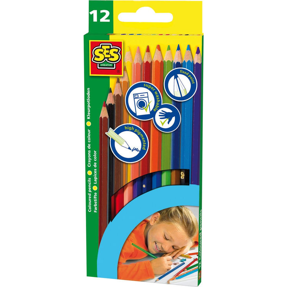 Набір кольорових олівців (12 кольорів)