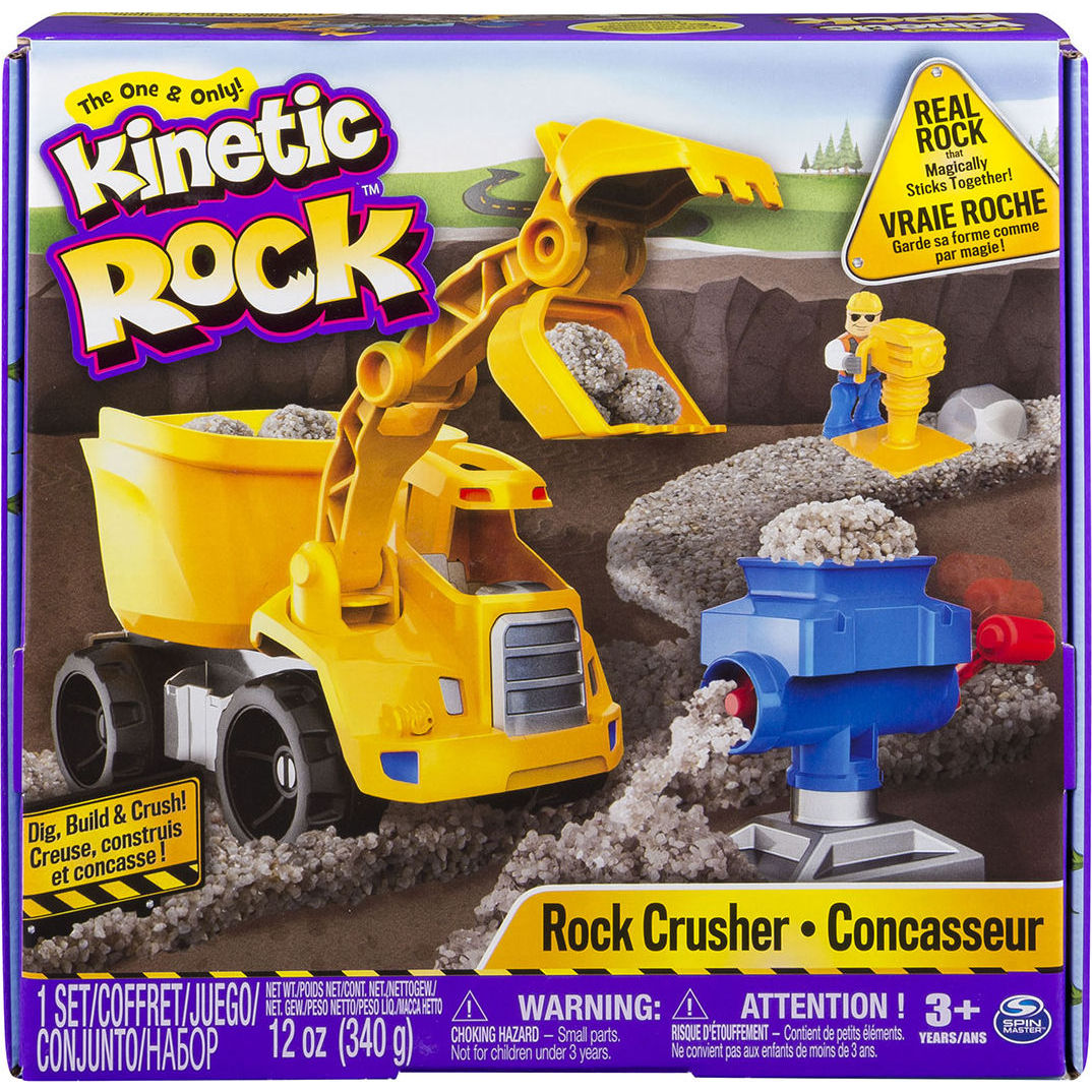 Набор для творчества kinetic rock crusher (серый гравий)