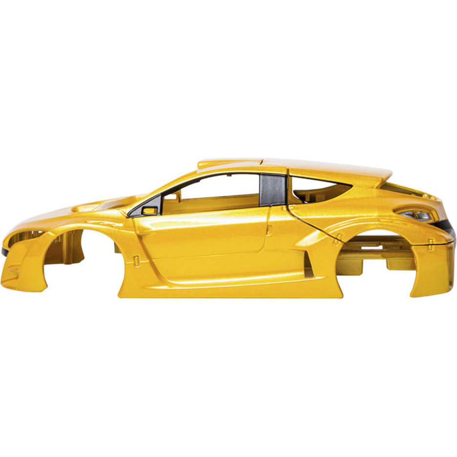 Сборная модель автомобиля renault megane trophy, рено меган трофи желтая 1:24 bburago 18-25097