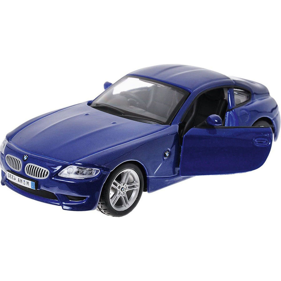 Коллекционная машинка bmw z4 m coupe, бмв z4 m coupe синяя 1:32 bburago 18-43007