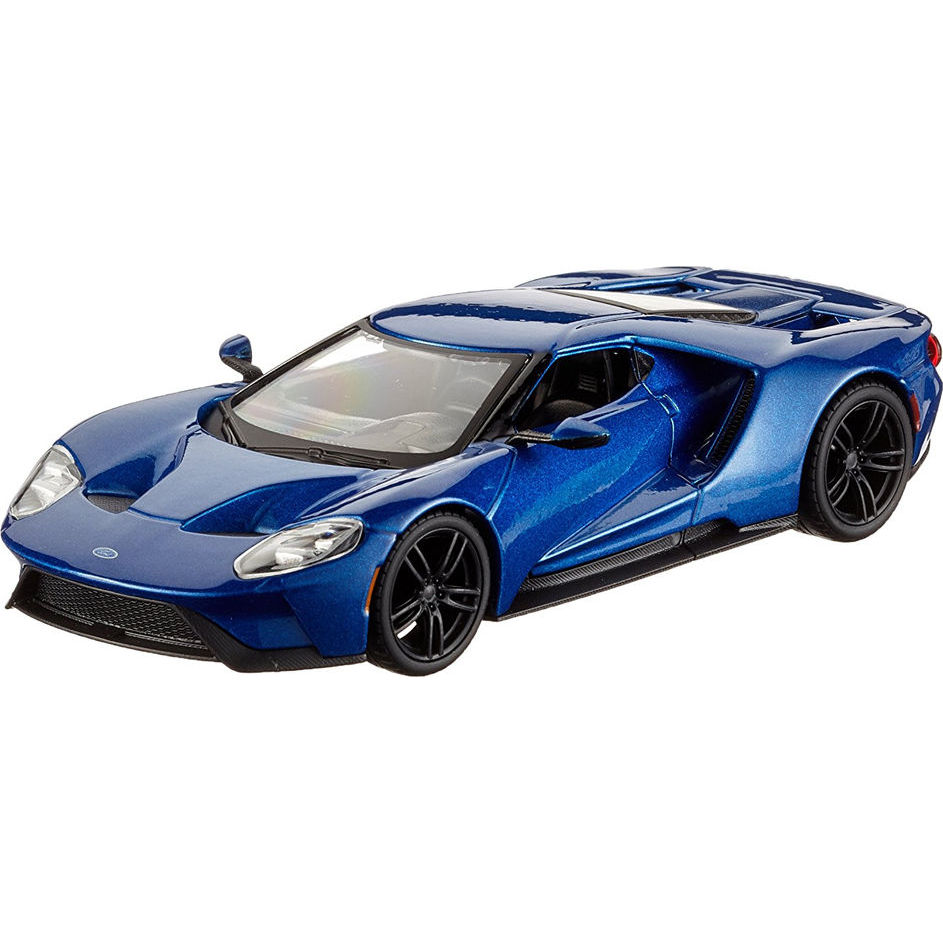 Моделька автомобіля ford gt, форд Джити блакитна 1:32 bburago 18-43043