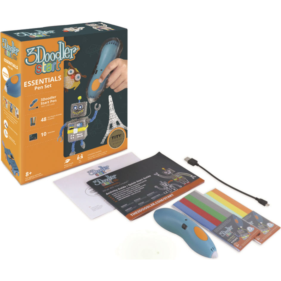 3d-ручка 3doodler start для детского творчества креатив (синяя)