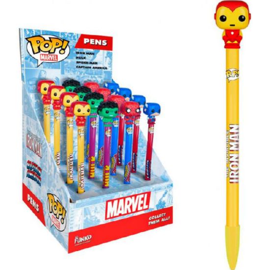Герои marvel: железный человек, шариковая ручка funko pop, фанко поп