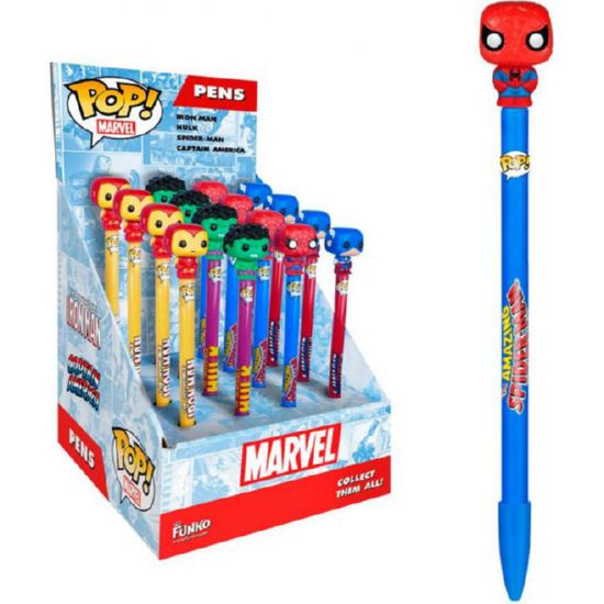 Герои marvel: человек паук, шариковая ручка funko pop, фанко поп
