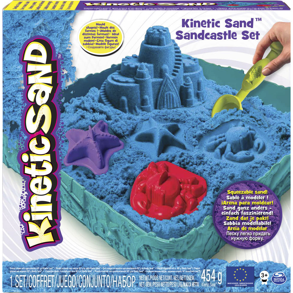 Набор песка для творчества - KINETIC SAND ЗАМОК ИЗ ПЕСКА (голубой)