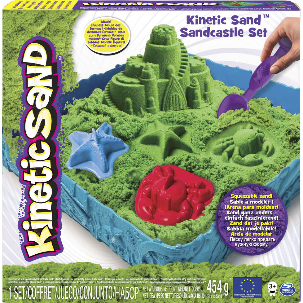 Набор песка для творчества - KINETIC SAND ЗАМОК ИЗ ПЕСКА (зеленый)