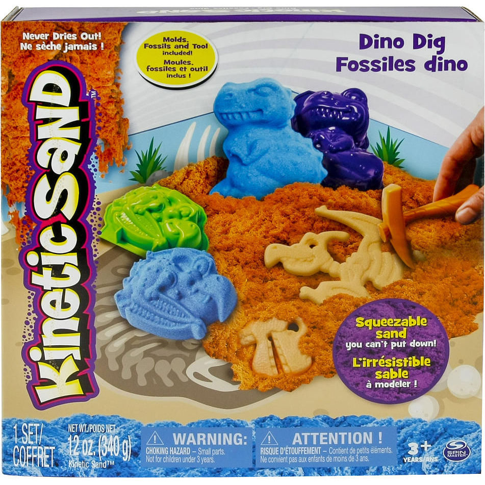 Набор песка для творчества dino (голубой , коричневый)