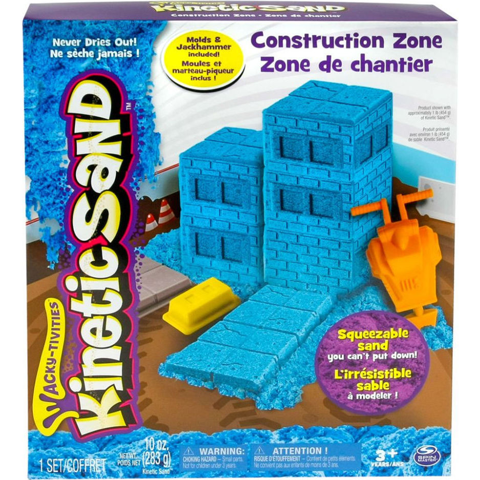 Набір піску для творчості construction zone (блакитний)