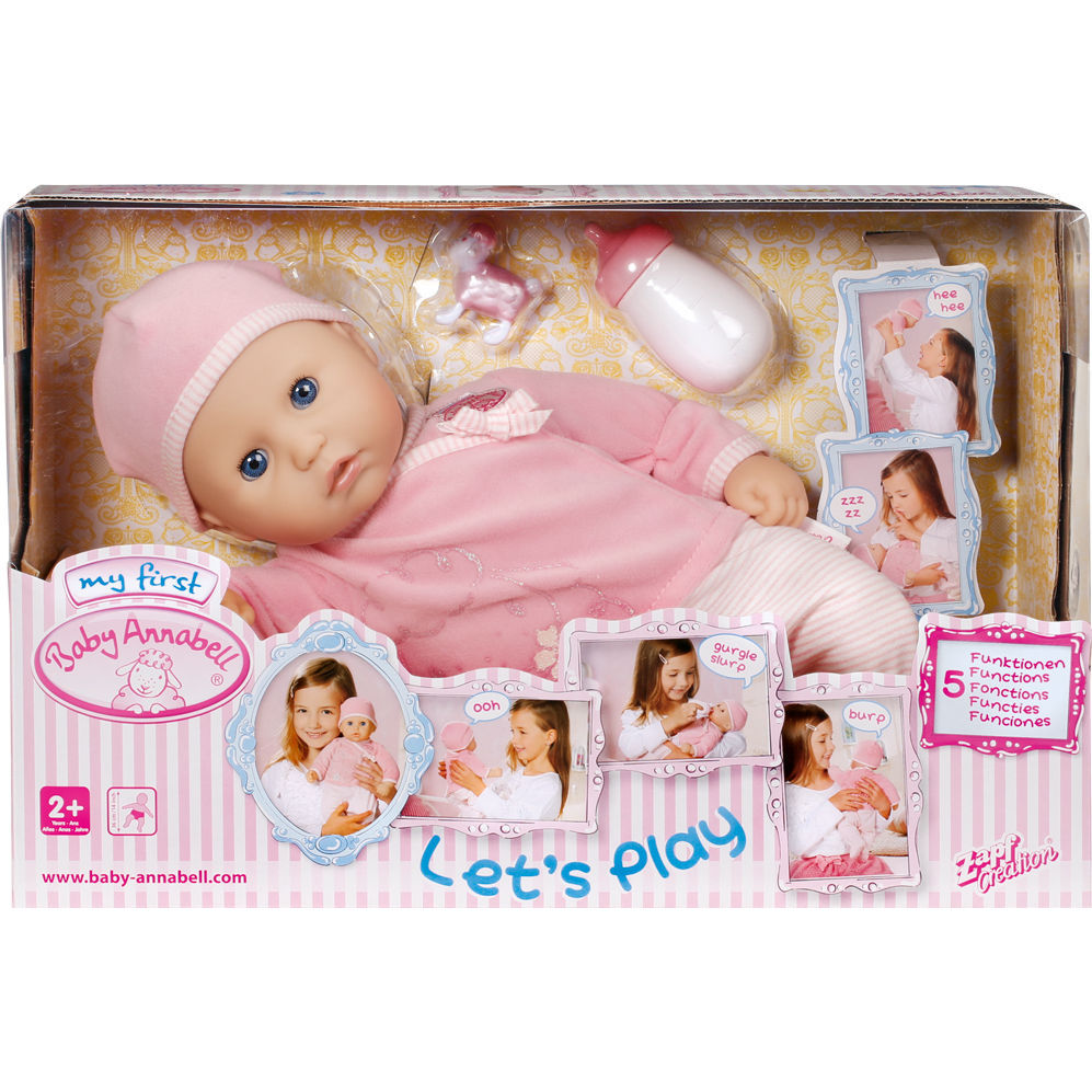 Интерактивная кукла my first baby annabell настоящая малышка