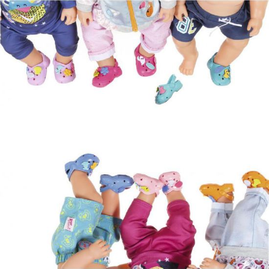 Взуття для ляльки baby born - барвисте літо