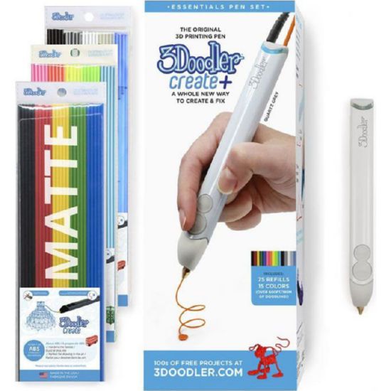 3d-ручка 3doodler create plus для професійного використання - біла-1