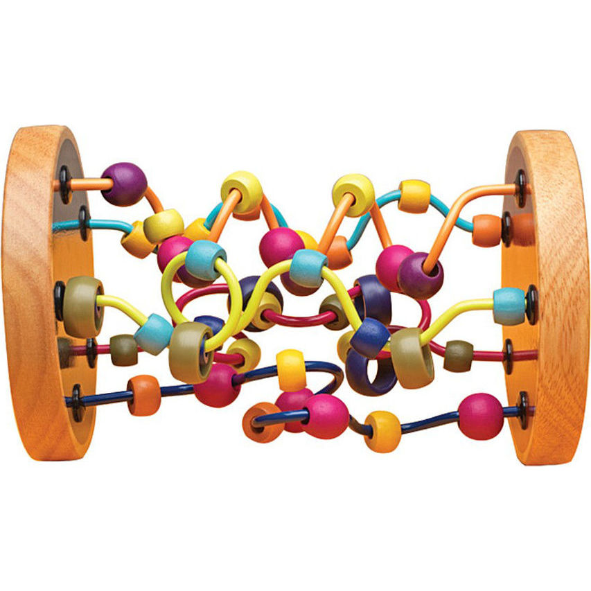 Развивающая деревянная игрушка разноцветный лабиринт