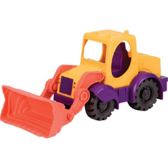 Іграшка для гри з піском - міні-екскаватор (колір манго-сливово-томатний)