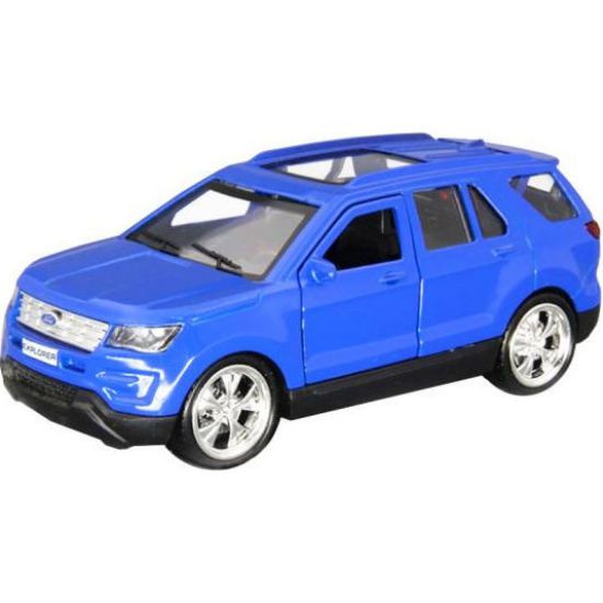 Колекційна іграшкова машина ford explorer, форд експлорер блакитна 1:32 technopark explorer-mixbl