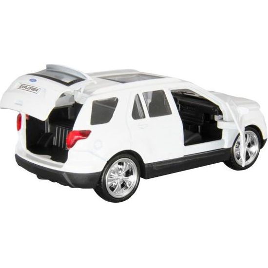 Моделька автомобиля ford explorer, форд эксплорер белая 1:32 technopark explorer-mixw