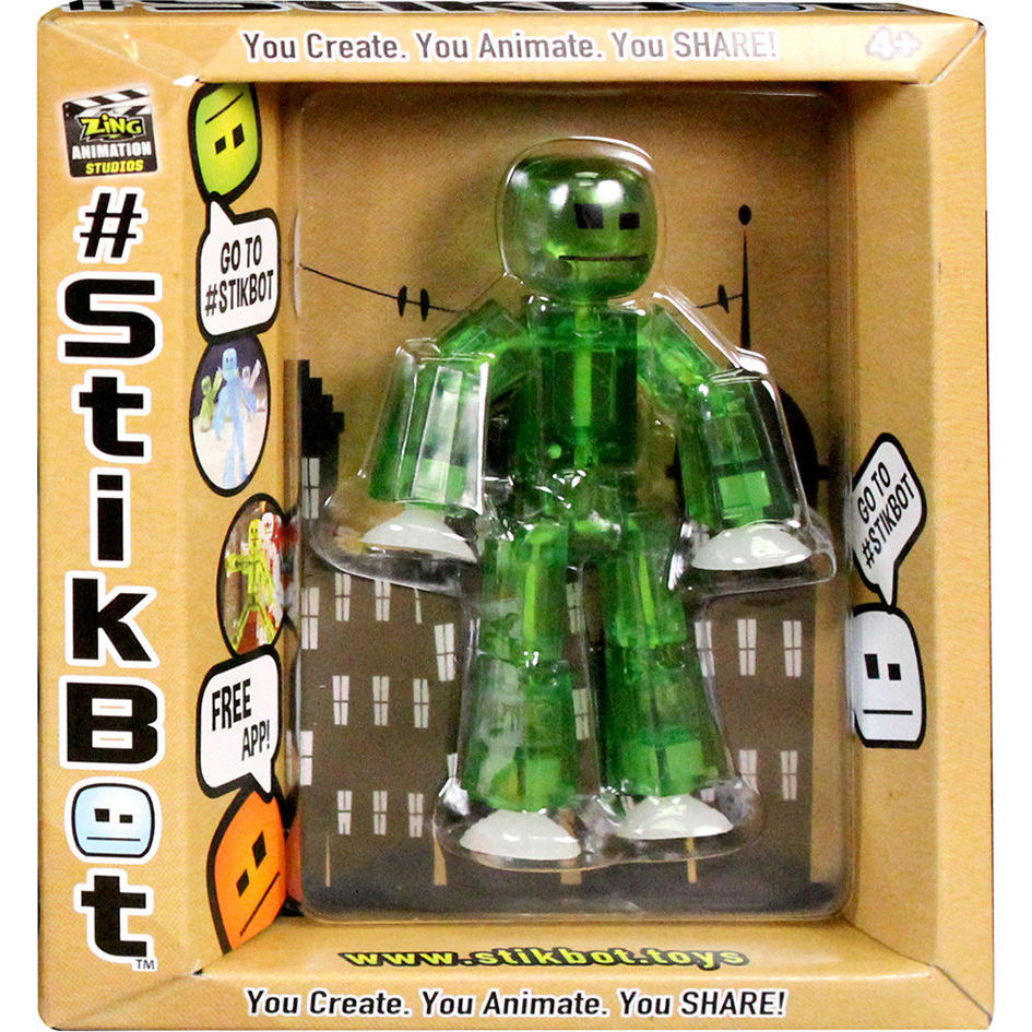 Фігурка для анімаційної творчості stikbot s1 (зелений)