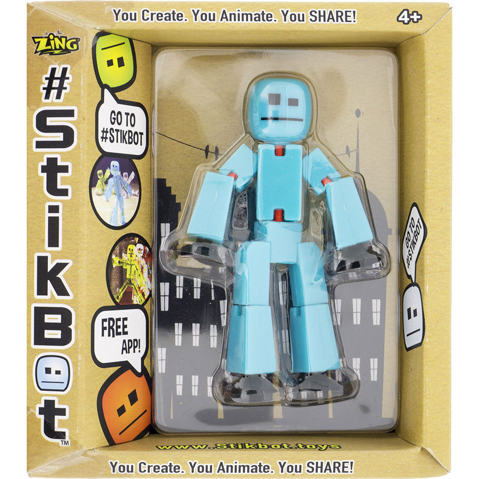 Фигурка для анимационного творчества stikbot s2 (голубой)
