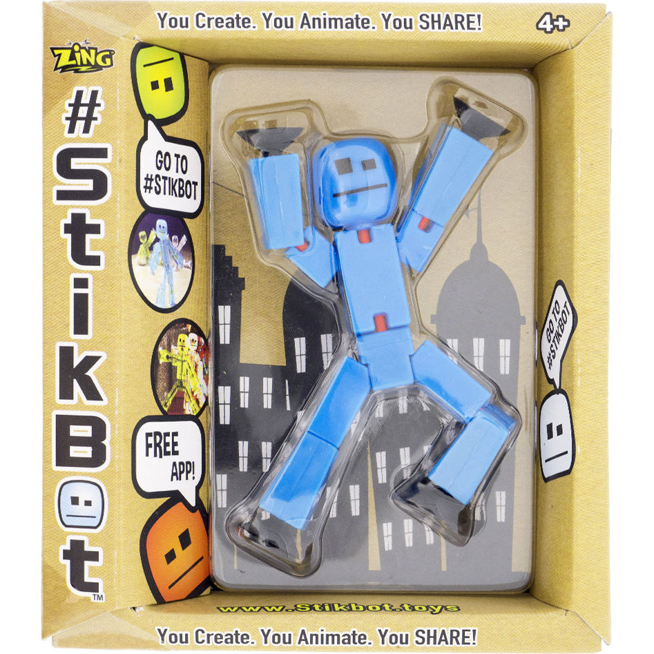 Фигурка для анимационного творчества stikbot s2 (синий)