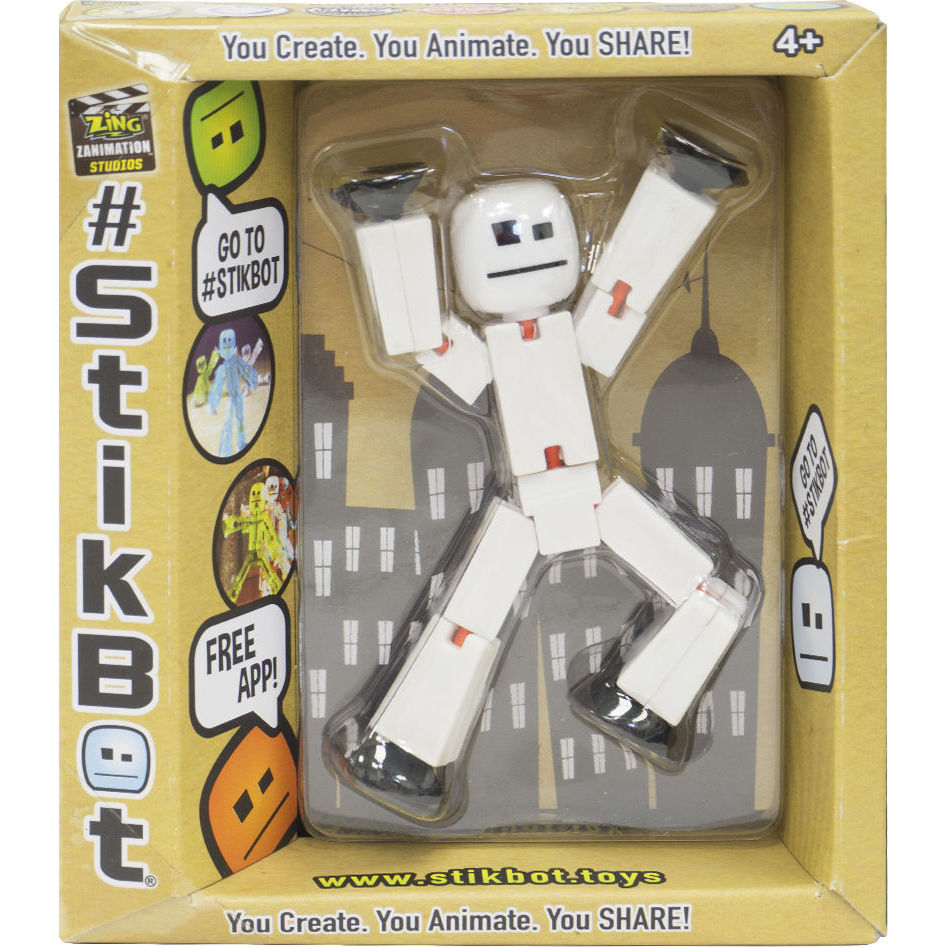 Фигурка для анимационного творчества stikbot s2 (белый)