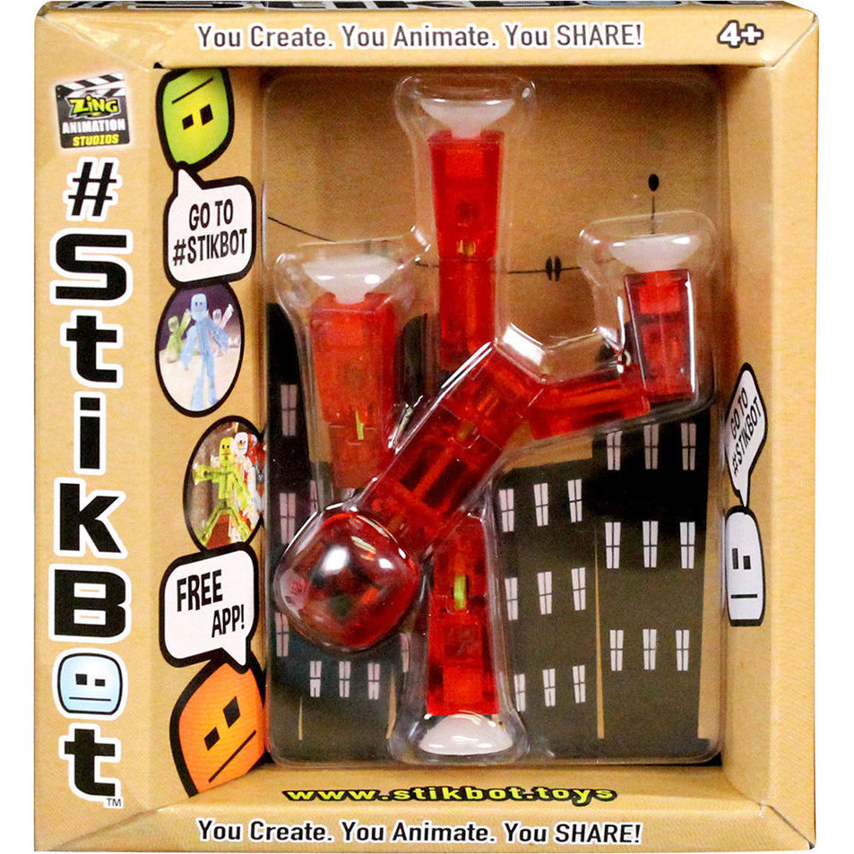Фігурка для анімаційної творчості stikbot s1 (червоний)
