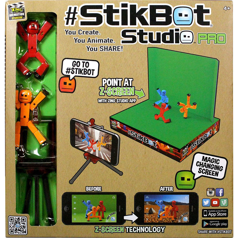 Игровой набор для творчества stikbot s1 студия z-screen