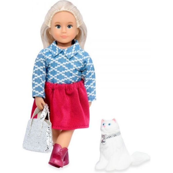 Кукла LORI 15 см Кайденс и кошка Кики LO31053Z