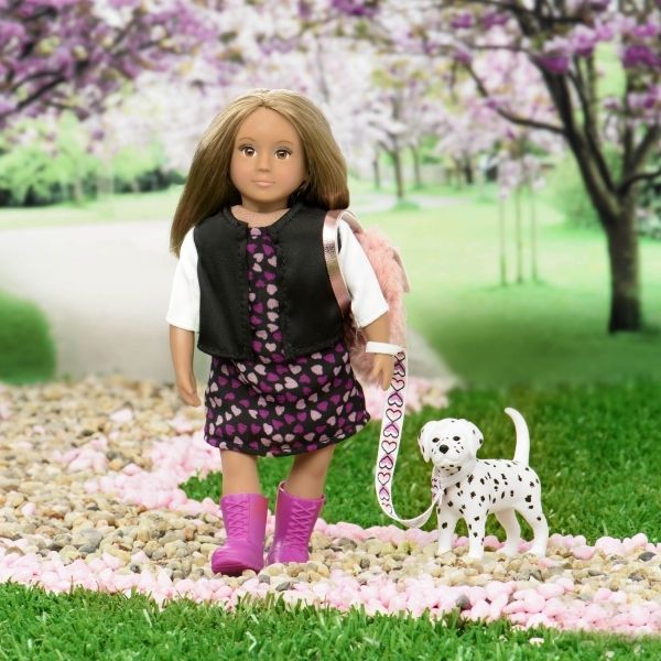 LORI Лялька (15 см) Гіа з собакою Далматинець