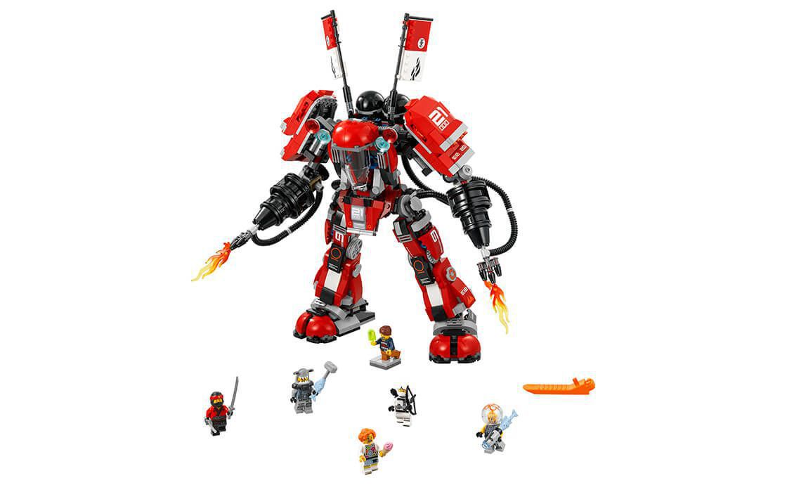 Огненный робот Кая (120 деталей) Аналог Лего Ниндзяго