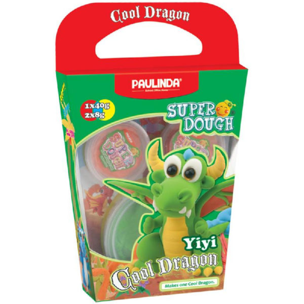 Маса для ліплення Paulinda Super Dough Cool Dragon Дракон зелений PL-081378-13