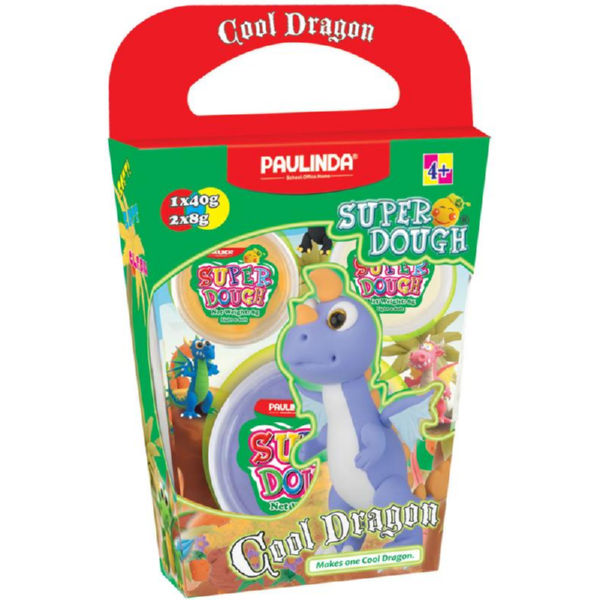 Маса для ліплення Paulinda Super Dough Cool Dragon Дракон фіолетовий PL-081378-18