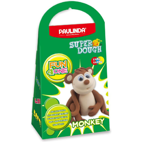 Маса для ліплення Paulinda Super Dough Fun4one Мавпа (рухліві очі) PL-1566