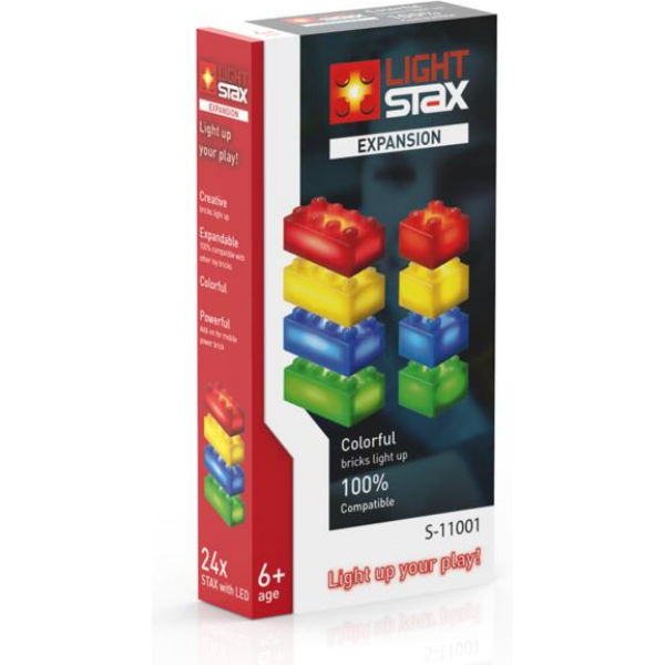 ЦеглинкиLIGHT STAX c LED підсвіткою Expansion Червоний, Жовтий, Синій, Зелений S11001