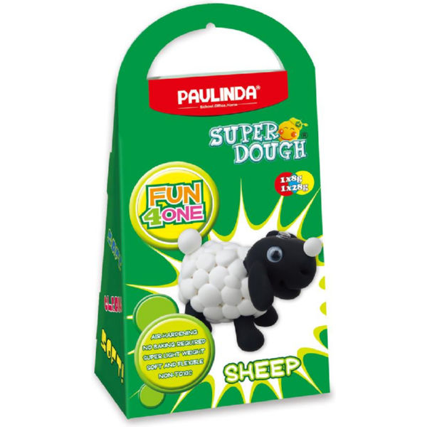 Маса для ліплення Paulinda Super Dough Fun4one Вівця (рухліві очі) PL-тисячу п