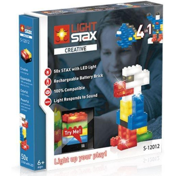 Конструктор LIGHT STAX з LED підсвічуванням Creative 4в1 реакція на звук світлом LS-S12012