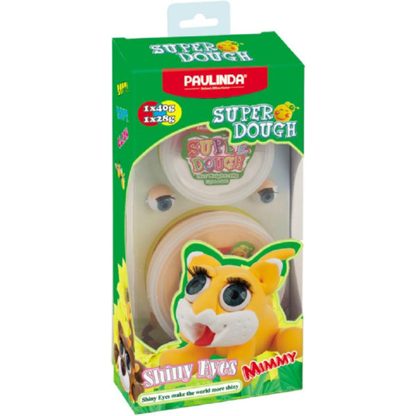 Маса для ліплення Paulinda Super Dough Shiny Eyes Кіт Mimmy глянцеві очі PL-081377-2
